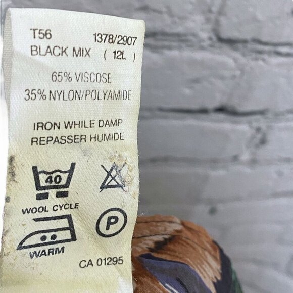 Vintage Floral Skirt XS Midi Full Tea Skirt By St. Michael Made in Germany Visco - Picture 12 of 15